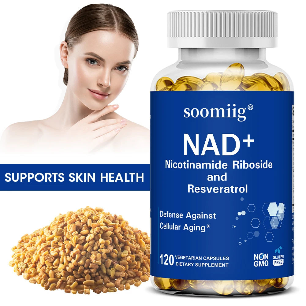 NAD Supplement, with Resveratrol - Support Cellular Health, Stamina & Healthy Aging, Promotes Blood Circulation Healthy supplements