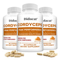 Cordyceps Mushroom Capsules 1000mg, Natural Wellness Supplement, Support Brain, Energy, Stamina, Immune & Cardiovascular Health Healthy supplements