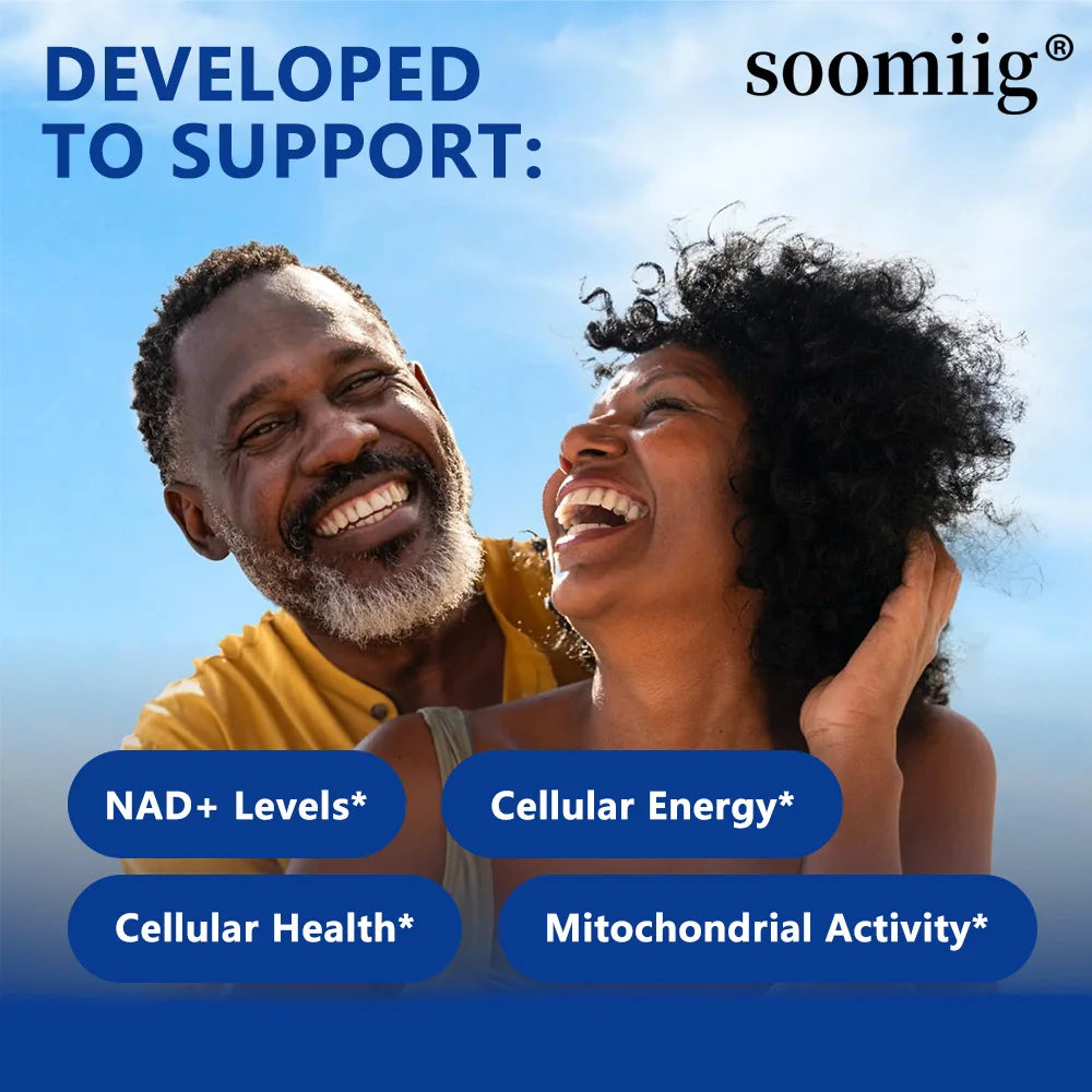 NAD Supplement - with Nicotinamide Riboside & Resveratrol, Natural Energy, Cellular Health, Anti Aging, Enhance Immunity Healthy supplements