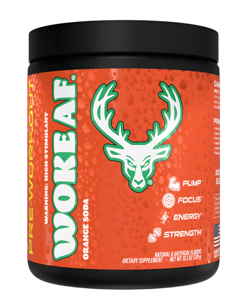 Bucked Up WOKE AF High-Stimulant Pre-Workout - Intense Energy & Focus Comito Wellness