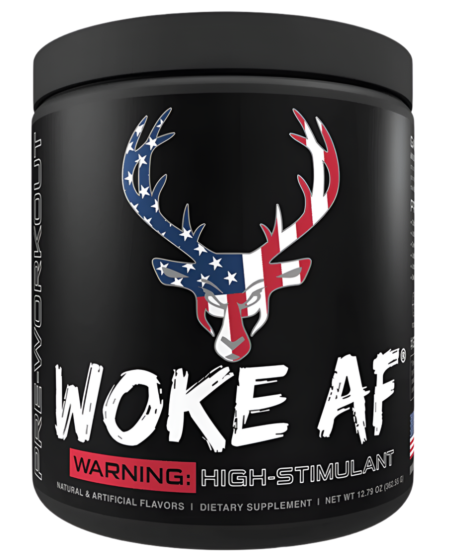 Bucked Up WOKE AF High-Stimulant Pre-Workout - Intense Energy & Focus Comito Wellness
