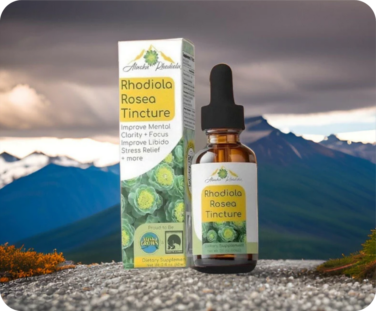 Rhodiola Rosea Tincture – Natural Stress & Energy Support (2 oz) Alaska Rhodiola