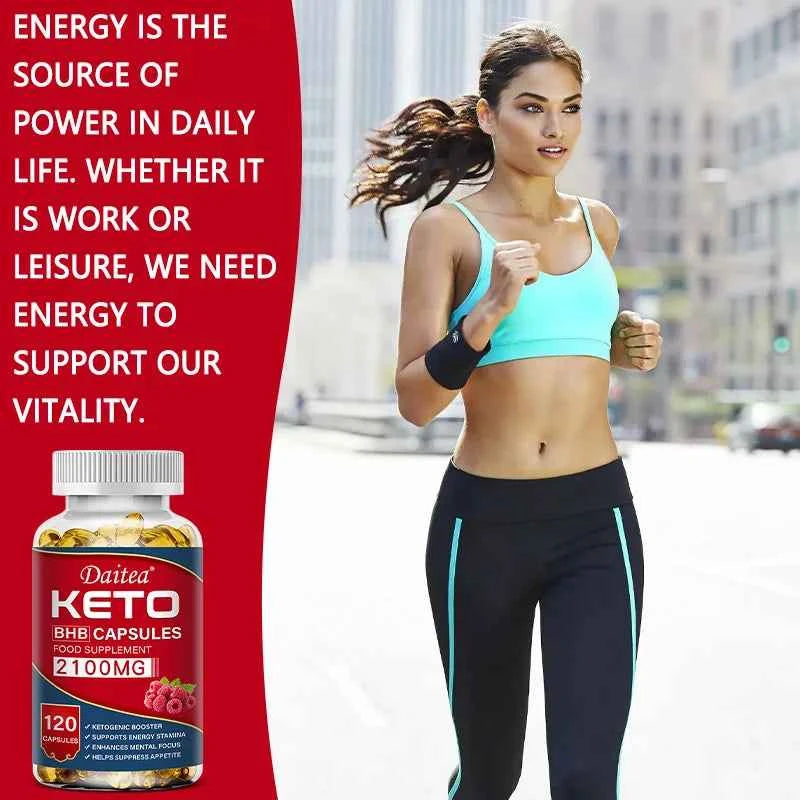 Keto BHB Capsules - Supports Weight Management, Energy, Concentration, Promoting Metabolism, Ketogenic Diet Ketone Supplement