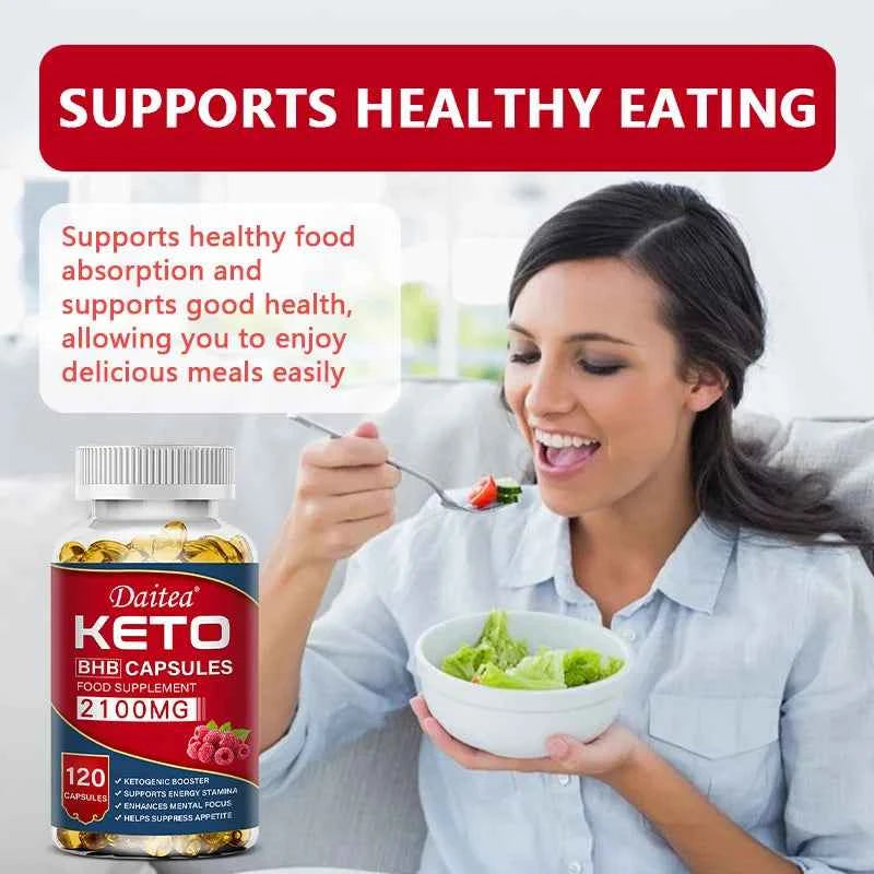 Keto BHB Capsules - Supports Weight Management, Energy, Concentration, Promoting Metabolism, Ketogenic Diet Ketone Supplement