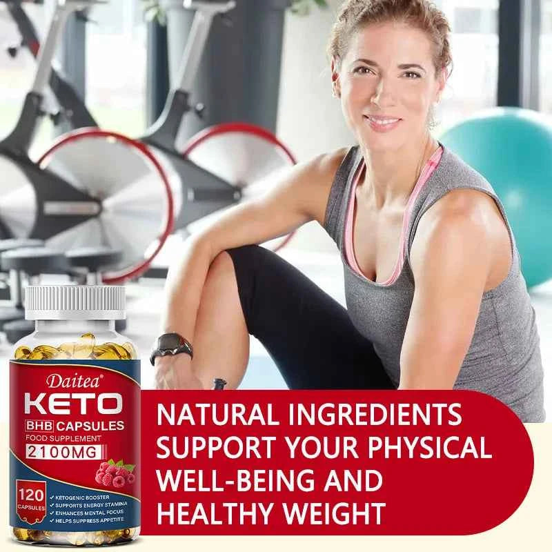 Keto BHB Capsules - Supports Weight Management, Energy, Concentration, Promoting Metabolism, Ketogenic Diet Ketone Supplement