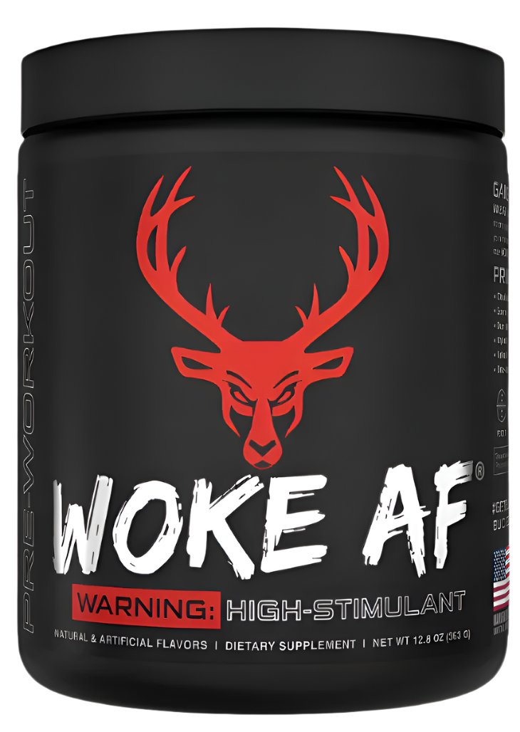 Bucked Up WOKE AF High-Stimulant Pre-Workout - Intense Energy & Focus Comito Wellness
