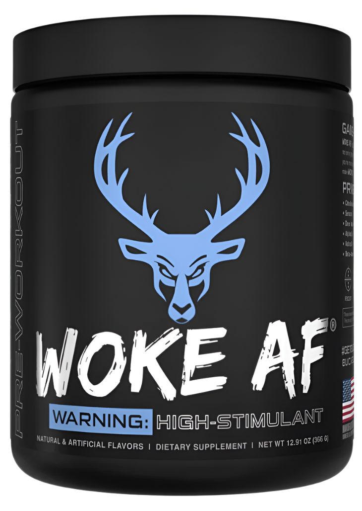 Bucked Up WOKE AF High-Stimulant Pre-Workout - Intense Energy & Focus Comito Wellness