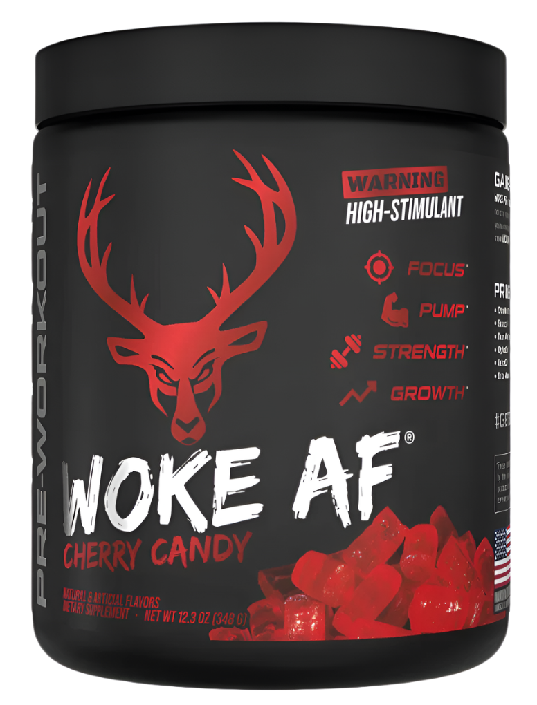 Bucked Up WOKE AF High-Stimulant Pre-Workout - Intense Energy & Focus Comito Wellness