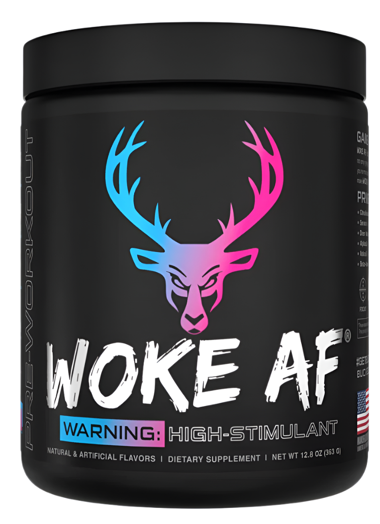 Bucked Up WOKE AF High-Stimulant Pre-Workout - Intense Energy & Focus Comito Wellness