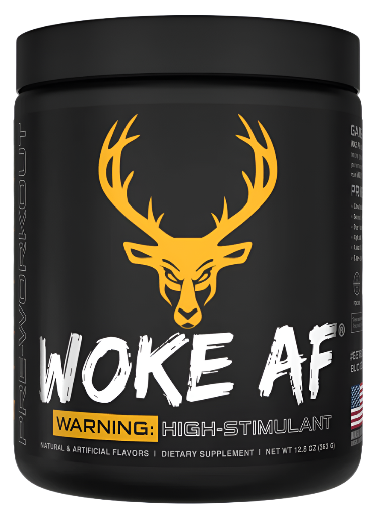 Bucked Up WOKE AF High-Stimulant Pre-Workout - Intense Energy & Focus Comito Wellness