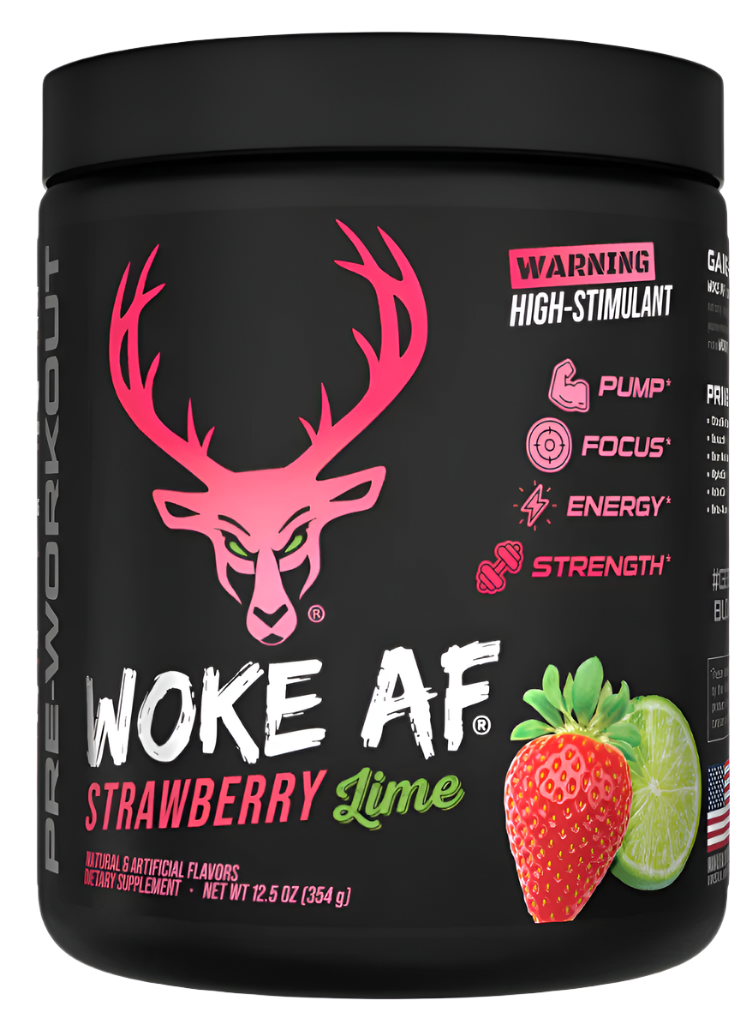 Bucked Up WOKE AF High-Stimulant Pre-Workout - Intense Energy & Focus Comito Wellness